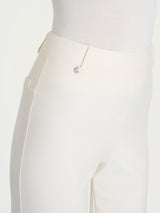 Pantalone ampio in Compact Bianchi Donna - Ragno