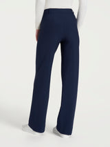 Pantalone ampio in Compact Blu Donna - Ragno