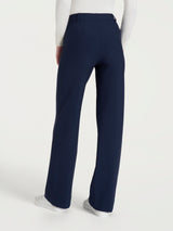 Pantalone ampio in Compact Blu Donna - Ragno