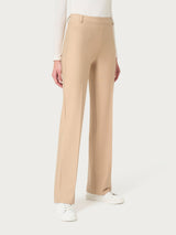 Pantalone ampio in Compact Marroni Donna - Ragno