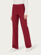 Pantalone ampio in Compact Rossi Donna - Ragno