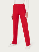 Pantalone ampio in Compact Rossi Donna - Ragno