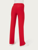 Pantalone ampio in Compact Rossi Donna - Ragno