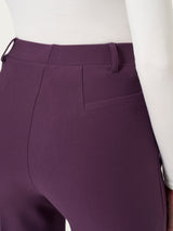 Pantalone ampio in Compact Viola Donna - Ragno