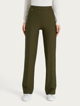 Pantalone ampio in Compact Verdi Donna - Ragno