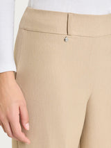 Women's Gray Compact Carrot Pants - Ragno
