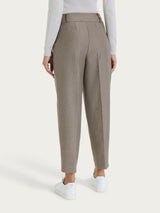 Pantalone a carota in Compact Grigi Donna - Ragno