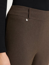 Pantalone a carota in Compact Marroni Donna - Ragno