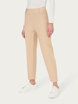 Pantalone a carota in Compact Marroni Donna - Ragno