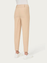 Pantalone a carota in Compact Marroni Donna - Ragno