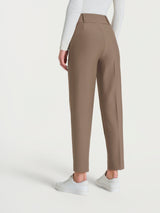 Pantalone a carota in Compact Marroni Donna - Ragno