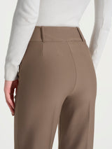 Pantalone a carota in Compact Marroni Donna - Ragno
