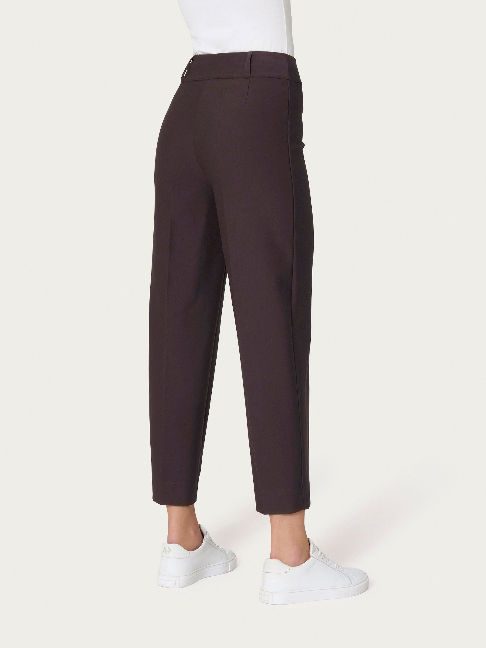 Pantalone a carota in Compact  Marroni Donna - Ragno