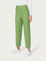 Pantalone a carota in Compact Verdi Donna - Ragno