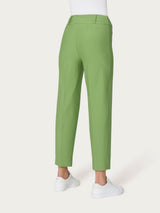 Pantalone a carota in Compact Verdi Donna - Ragno