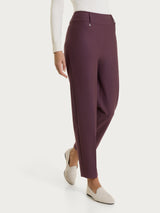 Karottenhose aus Compact, violett, für Damen – Ragno