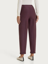 Karottenhose aus Compact, violett, für Damen – Ragno