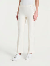 Pantalone flare alla caviglia in Compact Bianchi Donna - Ragno
