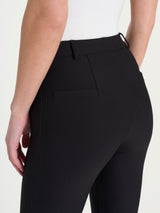 Pantalone flare alla caviglia in Compact Neri Donna - Ragno