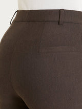 Knöchellange Flare-Hose aus Compact in Braun für Damen – Ragno