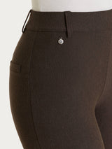 Knöchellange Flare-Hose aus Compact in Braun für Damen – Ragno