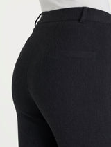 Pantalone flare alla caviglia in Compact Neri Donna - Ragno
