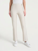 Pantalone flare alla caviglia in Compact Bianchi Donna - Ragno