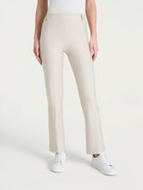 Pantalone flare alla caviglia in Compact Bianchi Donna - Ragno