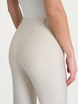 Pantalone flare alla caviglia in Compact Bianchi Donna - Ragno
