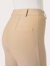 Pantalone flare alla caviglia in Compact Marroni Donna - Ragno