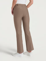 Pantalone flare alla caviglia in Compact Marroni Donna - Ragno