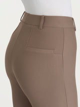 Pantalone flare alla caviglia in Compact Marroni Donna - Ragno