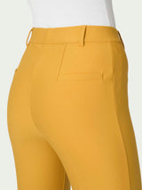 Pantalone flare alla caviglia in Compact Gialli Donna - Ragno
