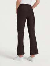 Pantalone flare alla caviglia in Compact Marroni Donna - Ragno