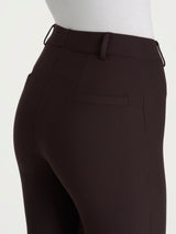 Pantalone flare alla caviglia in Compact Marroni Donna - Ragno
