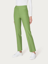 Pantalone flare alla caviglia in Compact Verdi Donna - Ragno