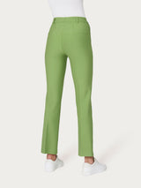Pantalone flare alla caviglia in Compact Verdi Donna - Ragno