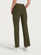 Pantalone flare alla caviglia in Compact Verdi Donna - Ragno