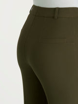 Pantalone flare alla caviglia in Compact Verdi Donna - Ragno