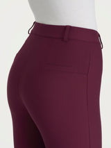 Pantalone flare alla caviglia in Compact Viola Donna - Ragno