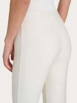 Pantalone a sigaretta con spacchetti in Compact Bianchi Donna - Ragno