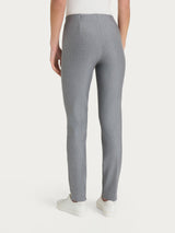 Pantalone a sigaretta con spacchetti in Compact Neri Donna - Ragno