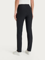Pantalone a sigaretta con spacchetti in Compact Neri Donna - Ragno