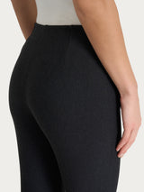 Pantalón pitillo con aberturas en Compact Negro para mujer - Ragno