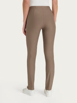 Pantalone a sigaretta con spacchetti in Compact Marroni Donna - Ragno