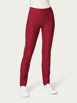 Pantalone a sigaretta con spacchetti in Compact Rossi Donna - Ragno