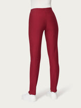 Pantalone a sigaretta con spacchetti in Compact Rossi Donna - Ragno