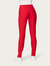 Pantalone a sigaretta con spacchetti in Compact Rossi Donna - Ragno