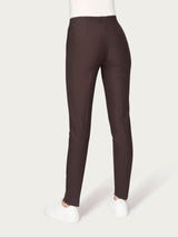 Pantalone a sigaretta con spacchetti in Compact Marroni Donna - Ragno