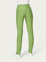 Pantalone a sigaretta con spacchetti in Compact Verdi Donna - Ragno